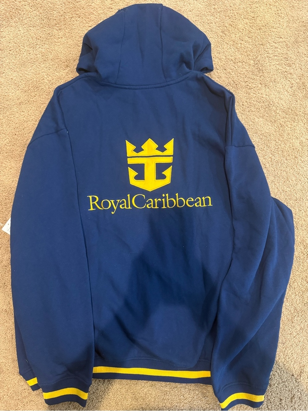 royal Caribbean blue Men’s Hoodie XL - Picture 2 of 3